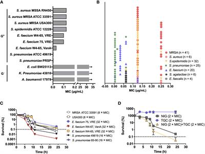 Nigericin is effective against multidrug resistant gram-positive bacteria, persisters, and biofilms